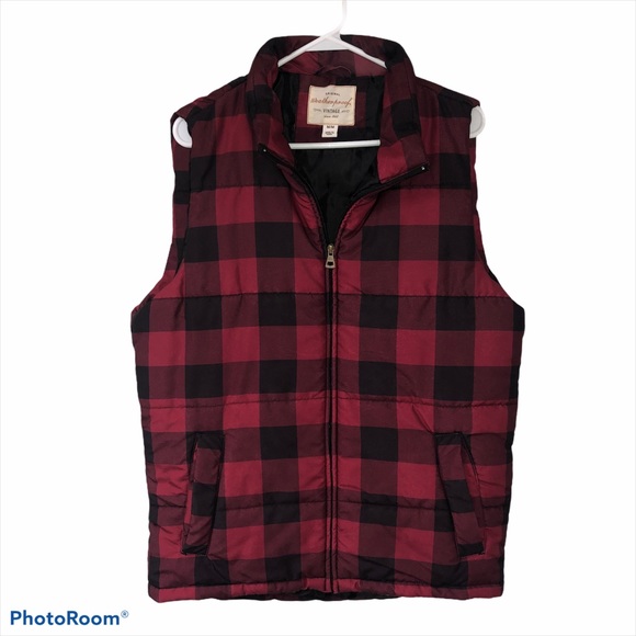 Weatherproof Other - Weatherproof red & black Buffalo check puffer vest